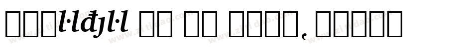 Charter Bd BT Bold字体转换